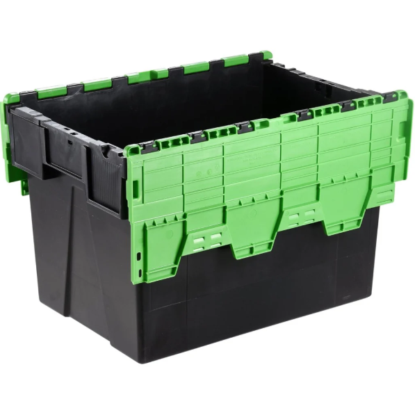 Attached Lid Nested Euro Storage Container 600mm x 400mm