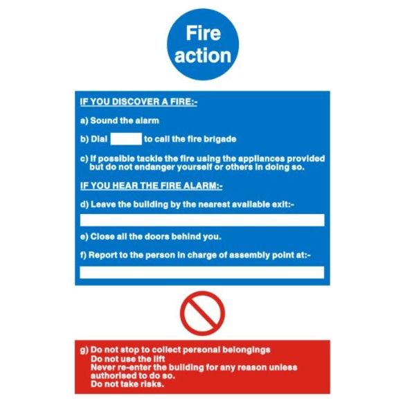 Fire Safety & Emergency Signs - Warehouse Storage Products