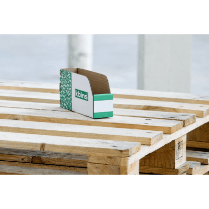 K - Bins 200mm Packs of 50 - All 100mm High - Warehouse Storage Products