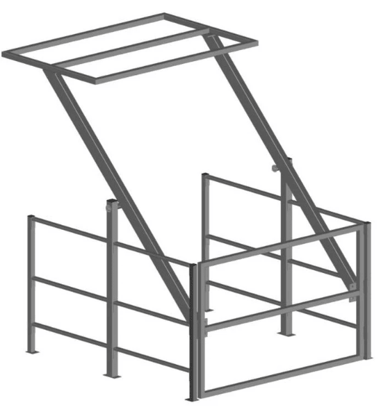 Mezzanine Saftey Pallet Gate Up and Over Seesaw - Warehouse Storage Products