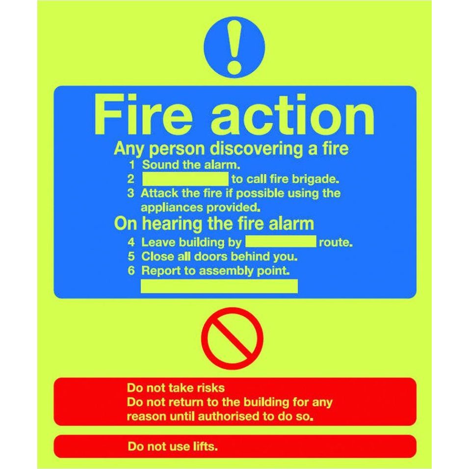 Photoluminescent Signs - Warehouse Storage Products