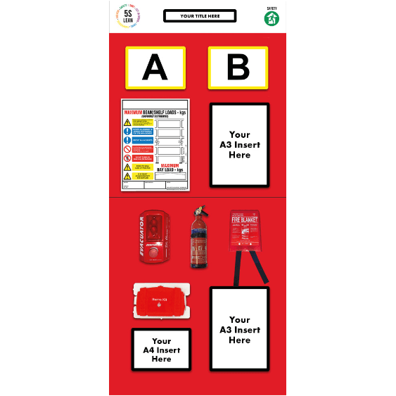Rack End Fire Safety Board (Double) - Warehouse Storage Products