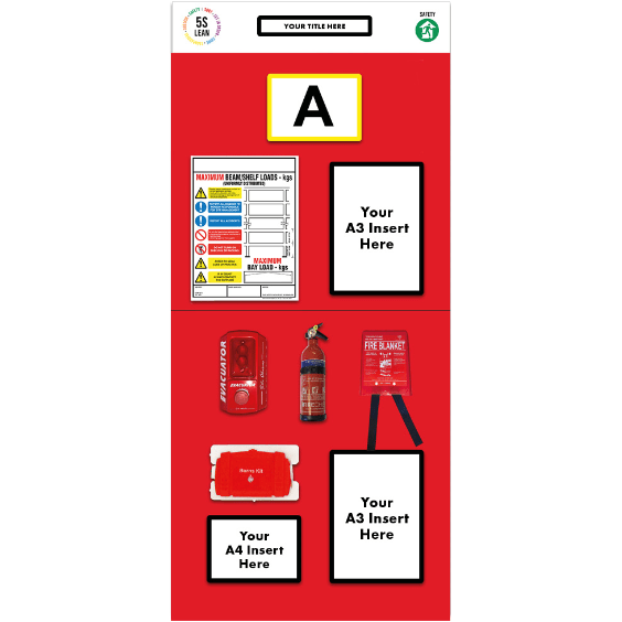 Rack End Fire Safety Board (Single) - Warehouse Storage Products