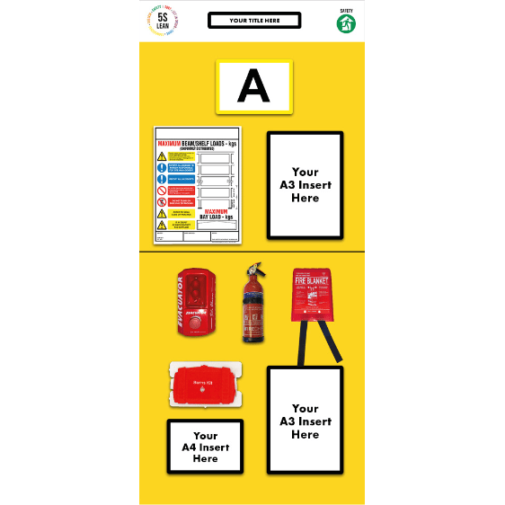 Rack End Fire Safety Board (Single) - Warehouse Storage Products