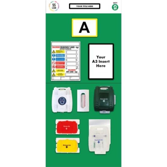 Rack End First Aid Board (Single) - Warehouse Storage Products