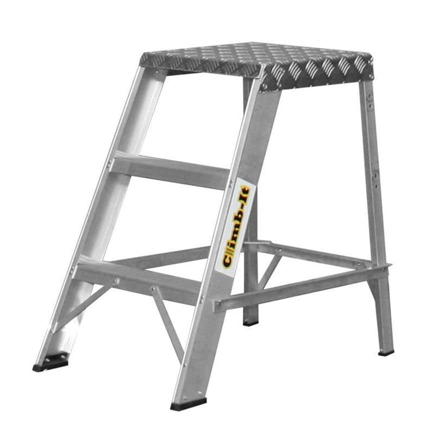 Climb-It Aluminium Library Steps (Without Handrails) - Warehouse Storage Products