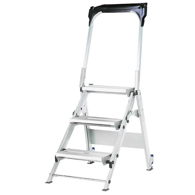 Easy Slope Aluminium Folding Leader Steps (2, 3 & 4 Treads) - Warehouse Storage Products