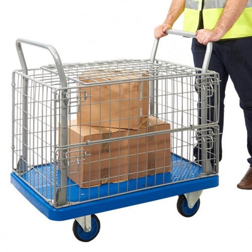 ProPlaz Blue Mesh Surround Security Truck - Warehouse Storage Products