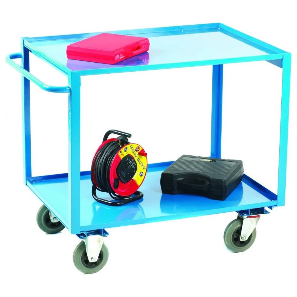 2 Tier Shelf Trolley - Warehouse Storage Products