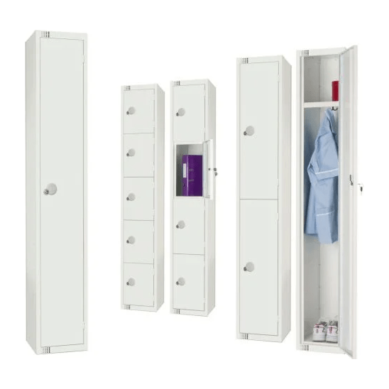 Elite White Lockers - Warehouse Storage Products