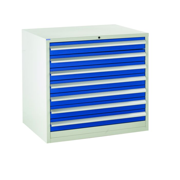 Euroslide Cabinet - 7 Drawers (825H x 900W x 650D) - Warehouse Storage Products