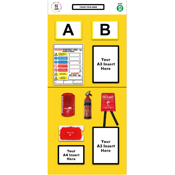 Rack End Fire Safety Board (Double) - Warehouse Storage Products