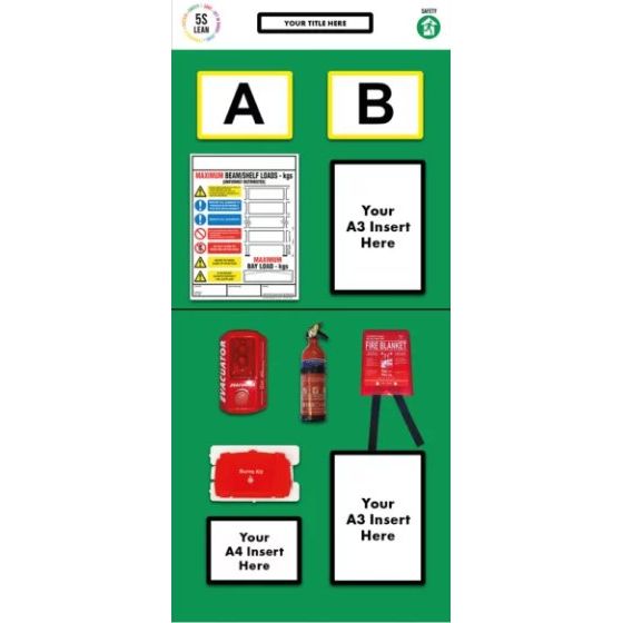 Rack End Fire Safety Board (Double) - Warehouse Storage Products