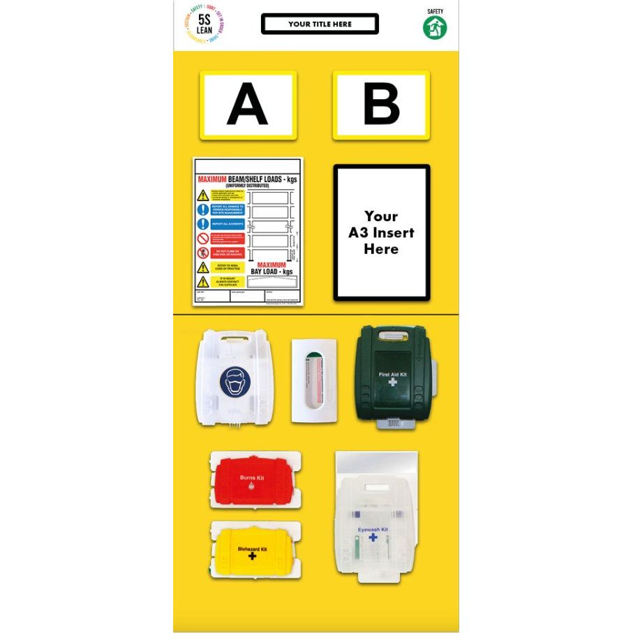 Rack End First Aid Board (Double) - Warehouse Storage Products