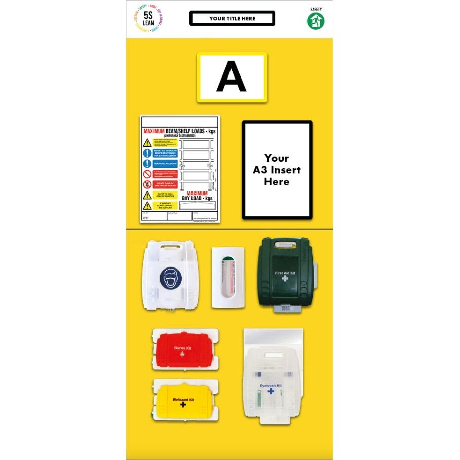 Rack End First Aid Board (Single) - Warehouse Storage Products