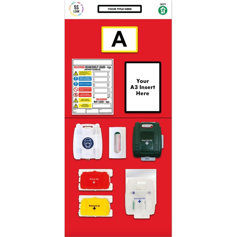 Rack End First Aid Board (Single) - Warehouse Storage Products
