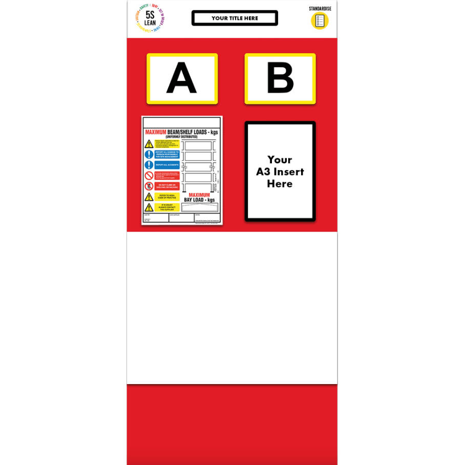 Rack End Whiteboard Board (Double) - Warehouse Storage Products