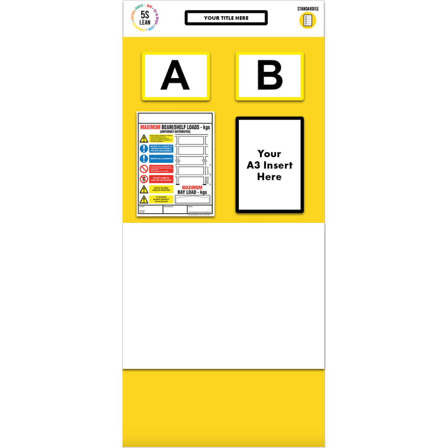 Rack End Whiteboard Board (Double) - Warehouse Storage Products