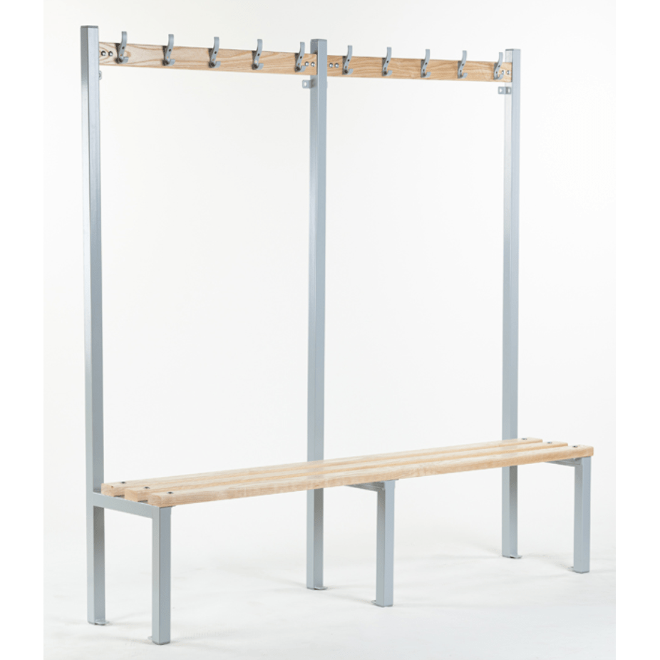 Single Sided Wooden Coat School Bench - Warehouse Storage Products