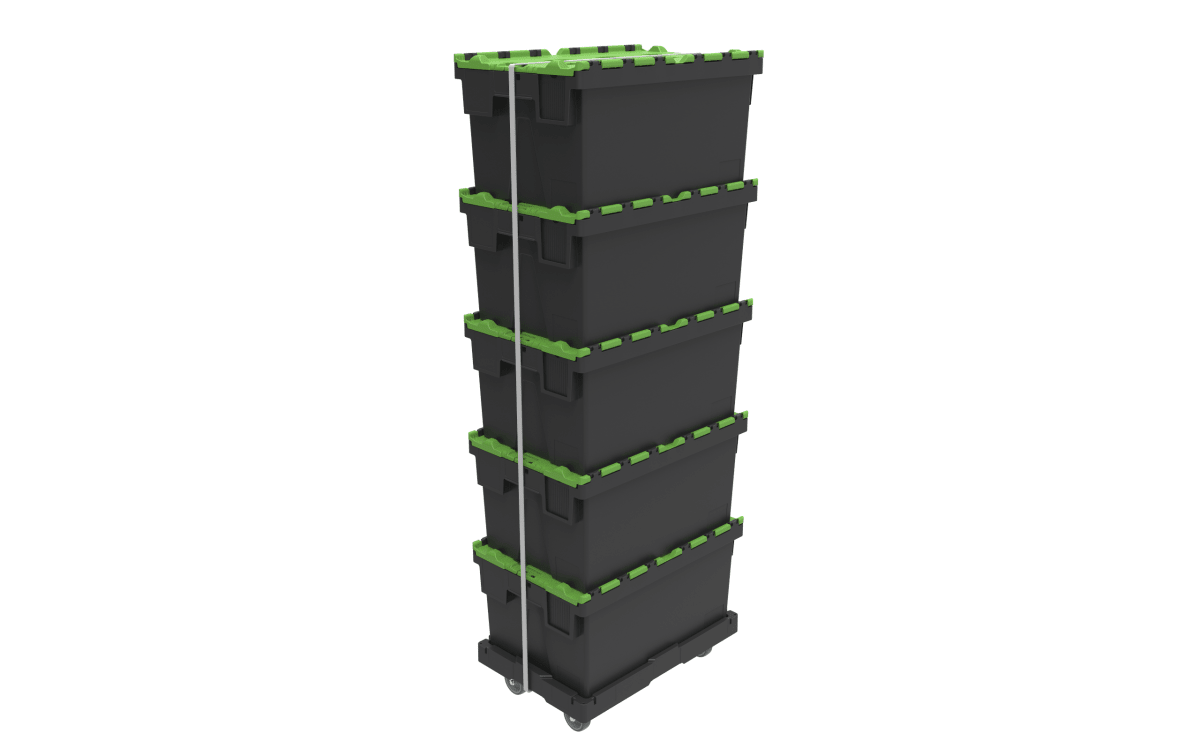 Unlink Transport Dolly 600 x 400 Containers - 300kg Pay Load - Warehouse Storage Products