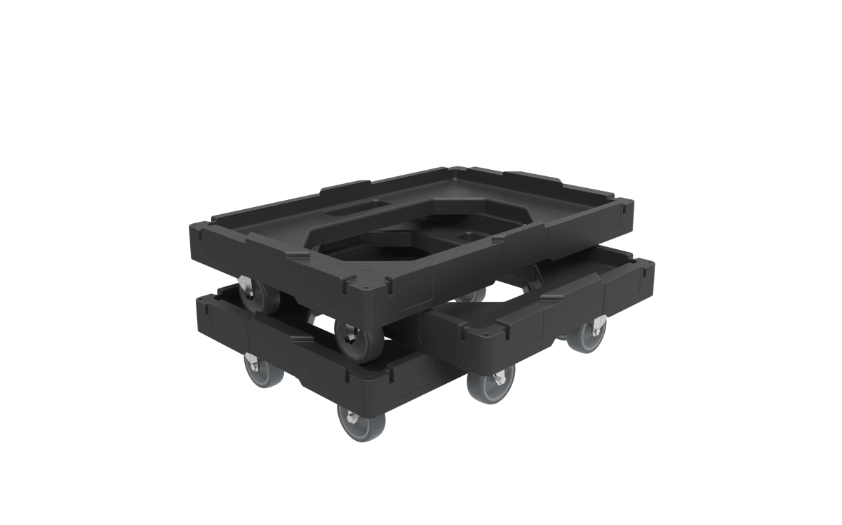 Unlink Transport Dolly 600 x 400 Containers - 300kg Pay Load - Warehouse Storage Products