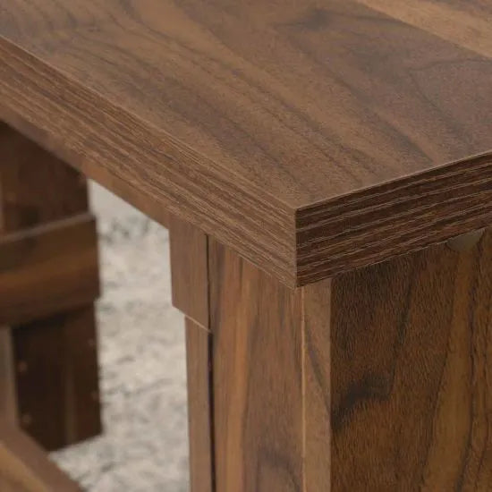 Premium Office Counter Height Work Bench (Oak, Chestnut & Walnut)