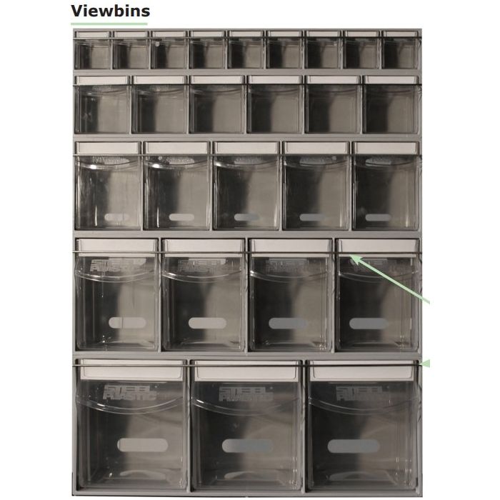 Clear View Bin Complete Storage Container - Warehouse Storage Products