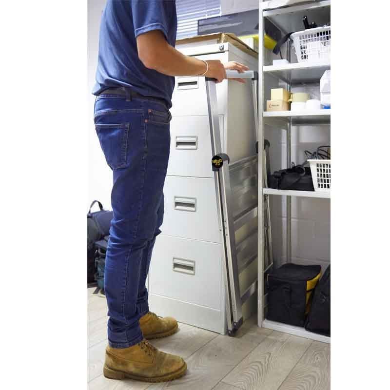 Climb-It Slim Folding Steps (2, 3 & 4 Treads) - Warehouse Storage Products