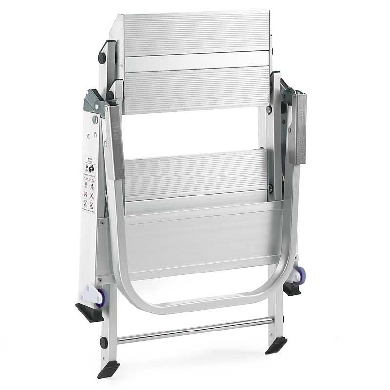 Easy Slope Aluminium Folding Leader Steps (2, 3 & 4 Treads) - Warehouse Storage Products