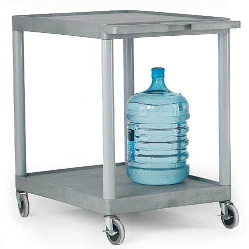 Large Grey 2 Shelf Trolley - Warehouse Storage Products