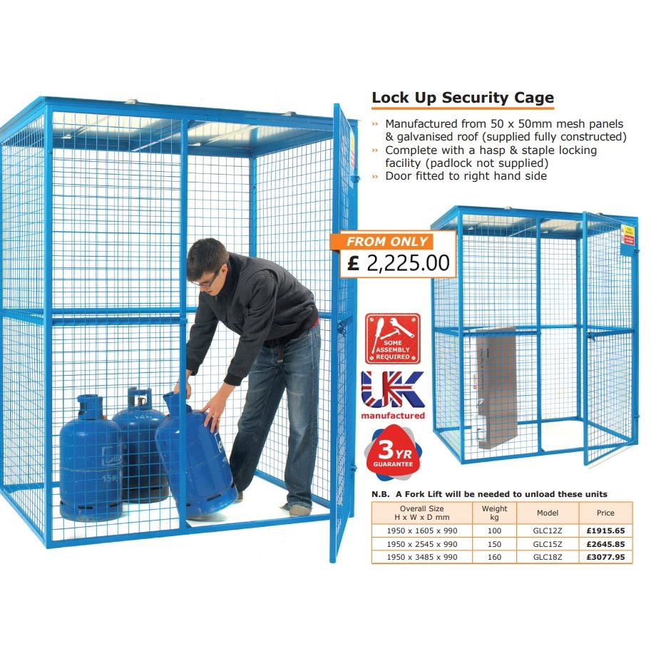 Lock Up Security Cage - Warehouse Storage Products