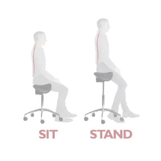 Office Perch Height Adjustable Stool - Warehouse Storage Products