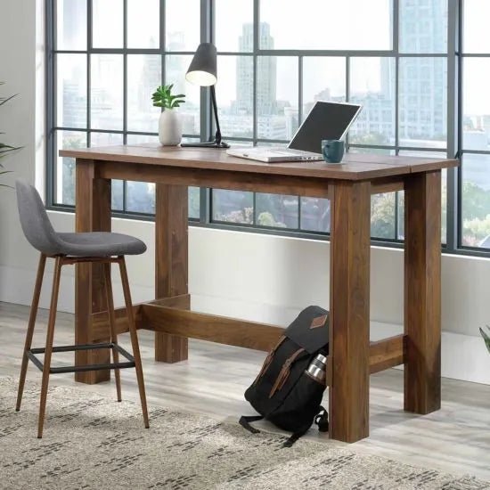 Premium Office Counter Height Work Bench (Oak, Chestnut & Walnut) - Warehouse Storage Products