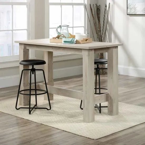 Premium Office Counter Height Work Bench (Oak, Chestnut & Walnut) - Warehouse Storage Products