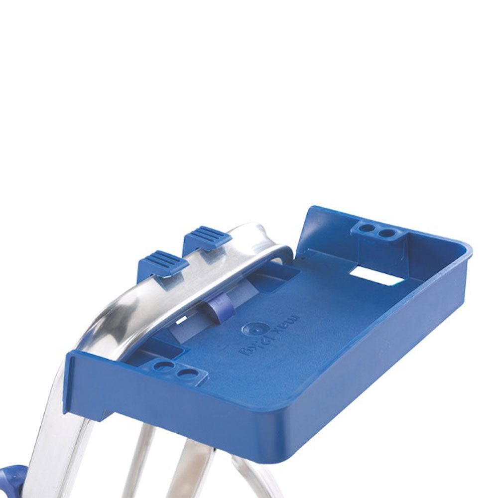 Professional Aluminium Folding Steps with Tool Tray - Warehouse Storage Products