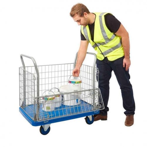 ProPlaz Blue Mesh Surround Security Truck - Warehouse Storage Products