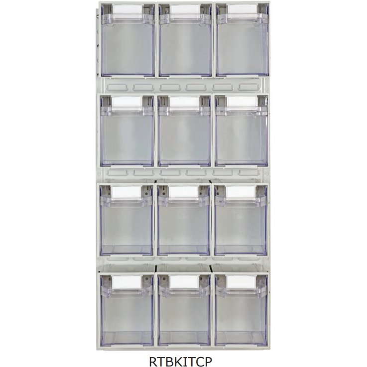Rhino Tilt Storage Bins With Louvre Panels - Warehouse Storage Products